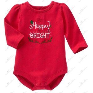 Gymboree Be Merry & Bright Bodysuit 3-6 months